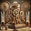 DALL·E 2024-09-12 16.31.26 - Create an image of the J.Y.B.B. Navigator in a steampunk style. The navigator should feature intricate brass gears, copper pipes, and polished metal
